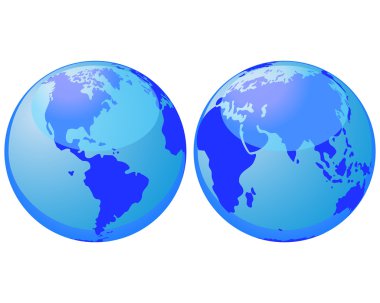 World globes clipart