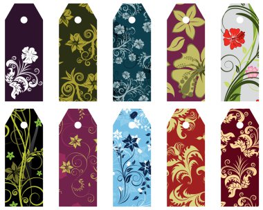 Floral bookmark clipart