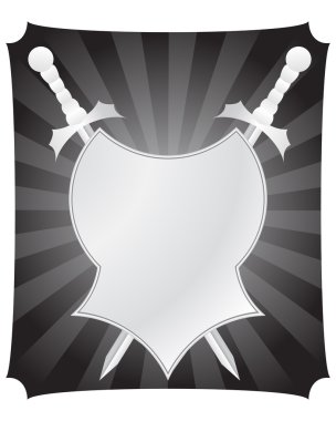 Shield and swords clipart