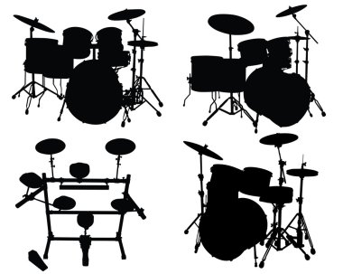 Drums kits clipart