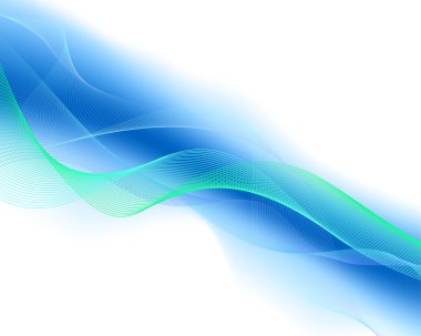 Glowing water waves clipart