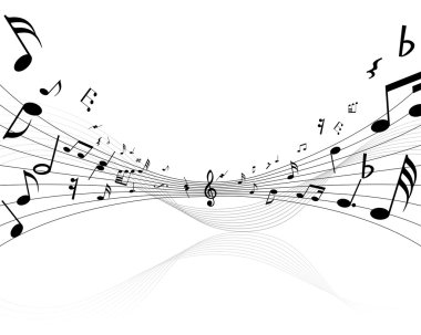 Musical background clipart