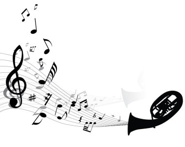 Musical background clipart