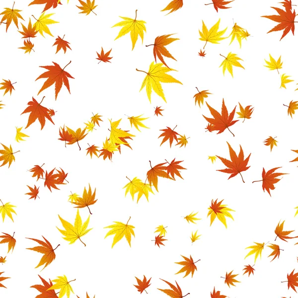 Бесшовные кленовые листья — стоковый вектор