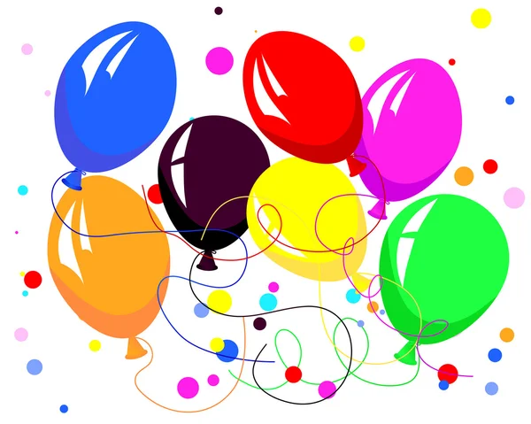 Kleurrijke ballonnen — Stockvector