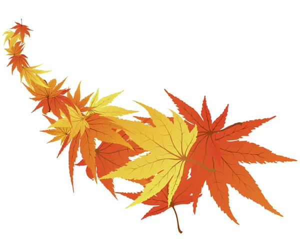 Verdrehte Blätter — Stockvektor