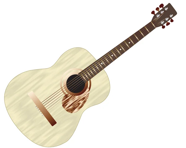 Guitare acoustique — Image vectorielle