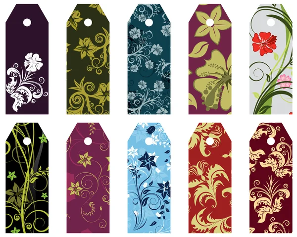 Floral bookmark — Stock Vector