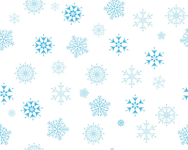 Flocons de neige sans couture — Image vectorielle