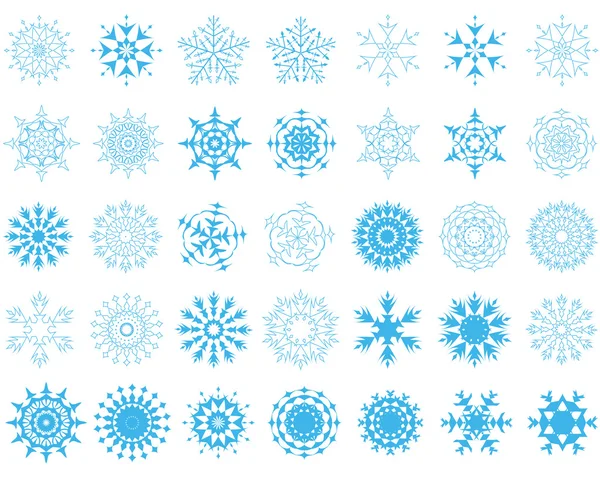 Lumihiutaleet — vektorikuva