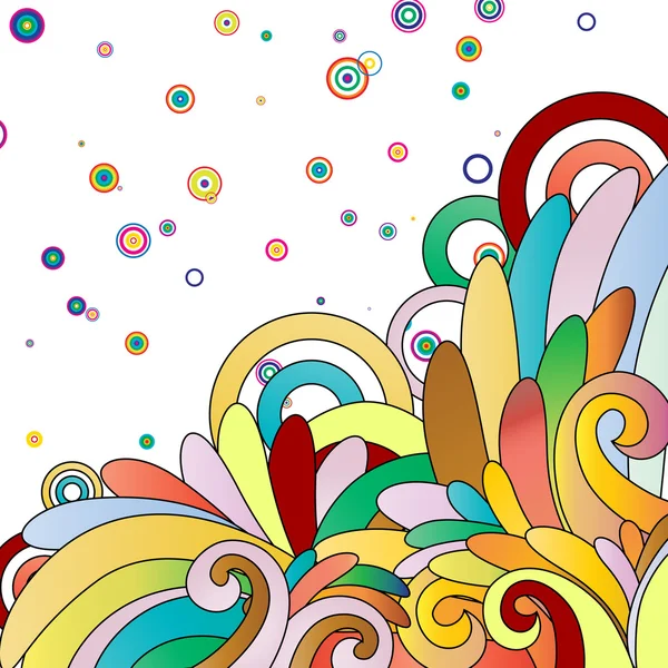 Многоцветный абстрактный фон — стоковый вектор