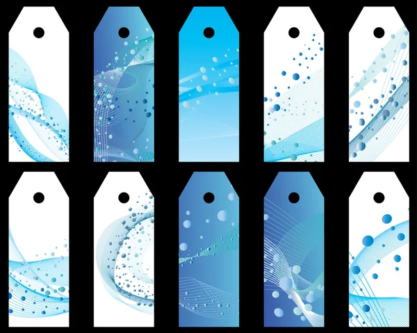 Set de marcadores de agua — Archivo Imágenes Vectoriales
