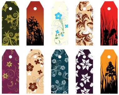 Set of bookmarks clipart