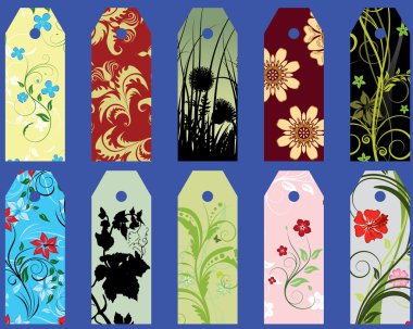 Set of bookmarks clipart