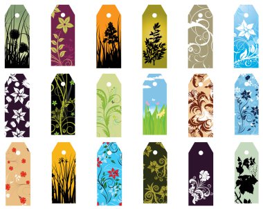 Set of bookmarks clipart