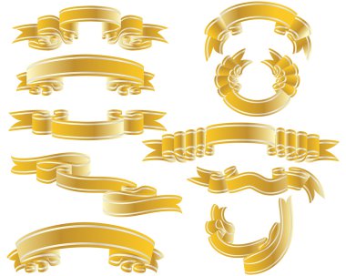 Ribbon set clipart