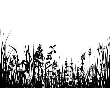 Grass meadow clipart