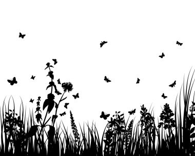 Grass meadow clipart