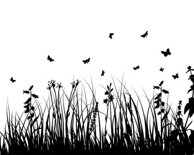 Grass meadow clipart