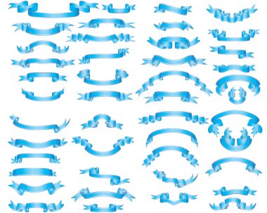 Ribbon set clipart