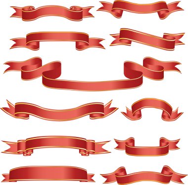 Ribbon set clipart