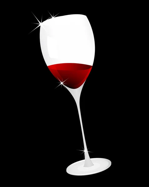 Stock vector Wine glass