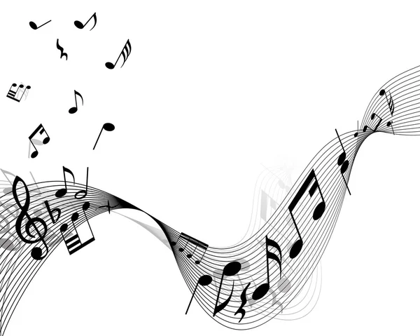 Notes de musique trucs — Image vectorielle