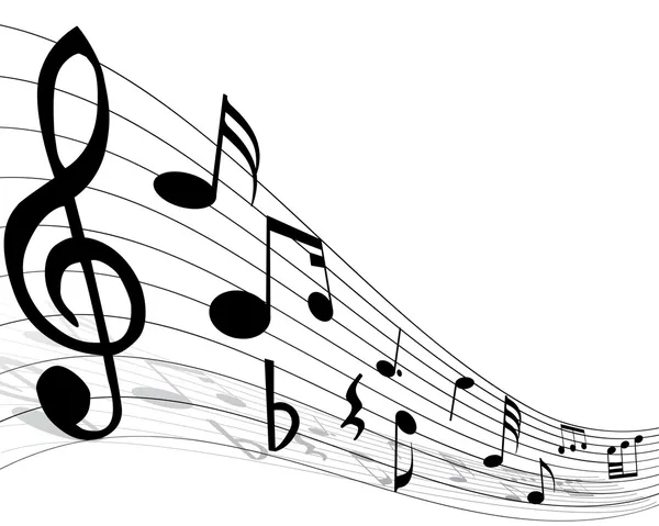 Notes de musique trucs — Image vectorielle