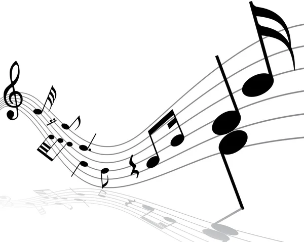Музичні ноти речі — стоковий вектор