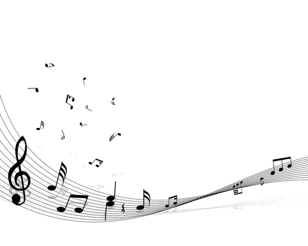 Müzik notaları malzeme — Stok Vektör
