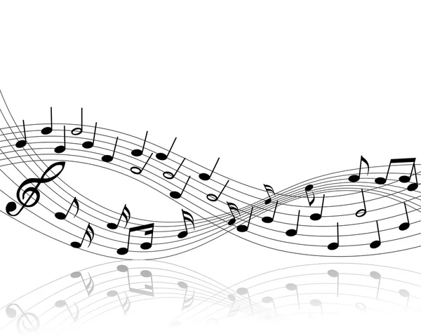 Музичні ноти речі — стоковий вектор