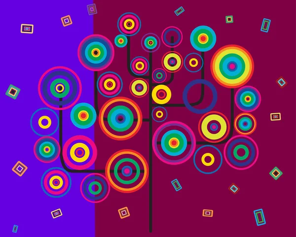 Arbre abstrait — Image vectorielle
