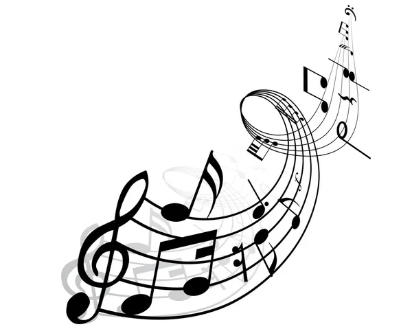 Музичні ноти — стоковий вектор
