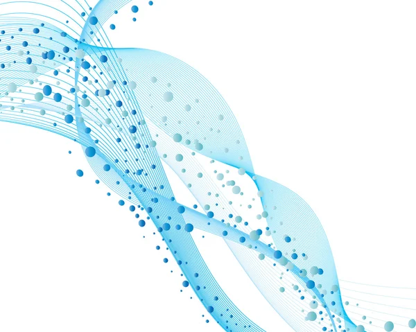 Voda a bublinky — Stockový vektor