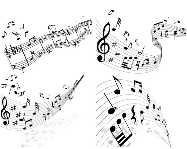 Набір музичного фону — стоковий вектор