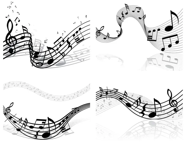 Набор музыкального фона — стоковый вектор