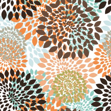 Seamless floral pattern clipart