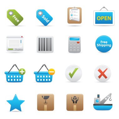 Shopping Icons | Indigo Serie 02 clipart