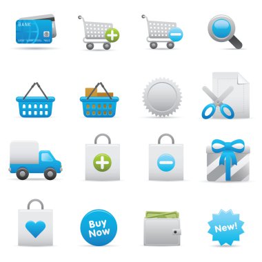 Shopping Icons | Indigo Serie 01 clipart