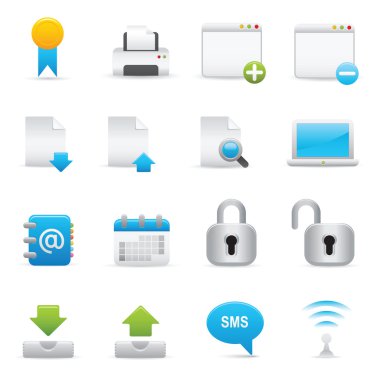 Website & Internet Icons | Indigo Serie 02 clipart