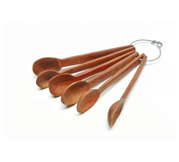 26 cucharas de madera — Foto de Stock