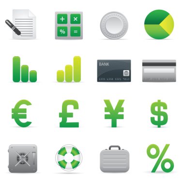 Finance Icons | Green 04 clipart