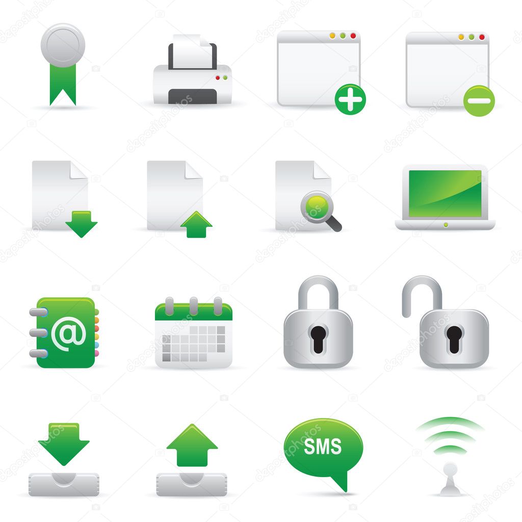 Internet Icons | Green 06