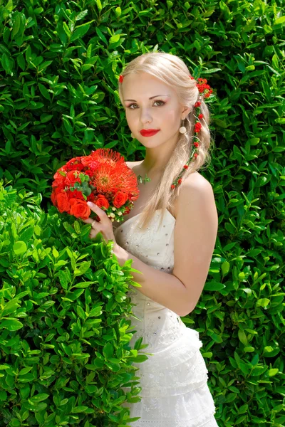 美しい花嫁ポーズ — ストック写真