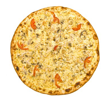 pepperoni pizza izole