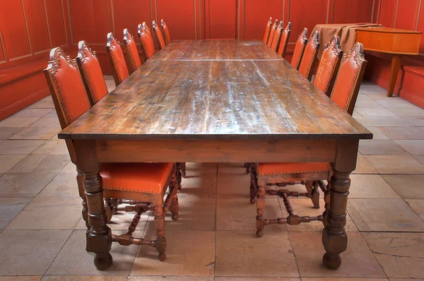 stock image Red cardinal table