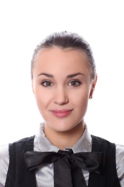 Closeup of female face clipart