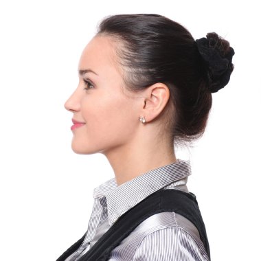 Profile of bussinesswoman clipart