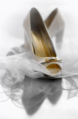 Wedding shoes clipart