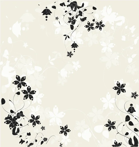 Floral template — Stock Vector